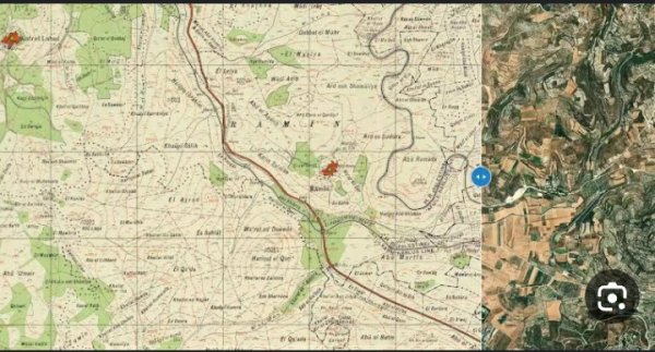 خريطة قربة رامين/ طولكرم
