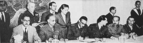 توقيع اتفاقيات الهددنة الدائمة بين كيان الاحتلال وأربع دول عربية