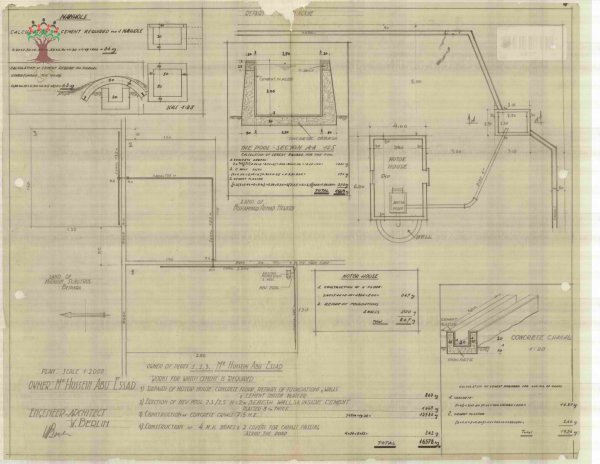 مخطط بناء منزل ل حسين أبو السعد_أم الفَرَج