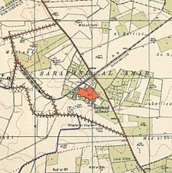 خريطة بريطانية -صرفند العمار