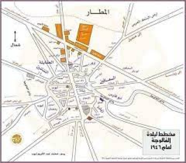 مخطط للفالوجة عام 1946