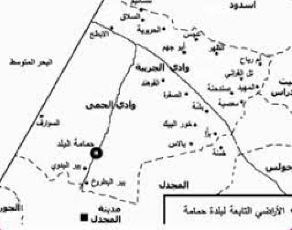 خريطة قرية حمامه
