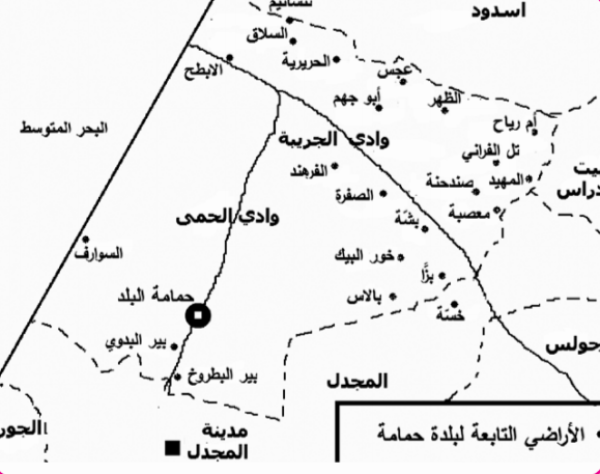 خريطة قرية حمامه