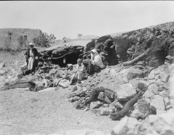 فلسطين عام 1936, بيوت في حلحول فجرت من قبل الحكومة البريطانية، مجموعة ايريك واطسون.