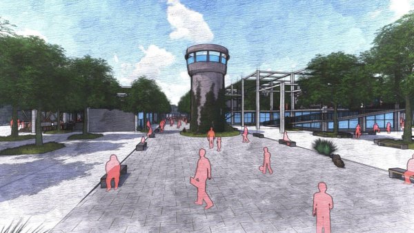 مشروع تخرج للمهندسه سجى عماد البرغوثي في الهندسه المعماريه في جامعة القدس اعادة تدوير حاجز قلندية بعد التحرير!