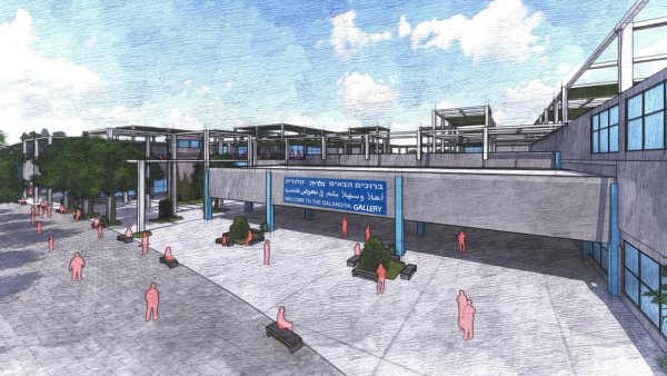 مشروع تخرج للمهندسه سجى عماد البرغوثي في الهندسه المعماريه في جامعة القدس اعادة تدوير حاجز قلندية بعد التحرير!