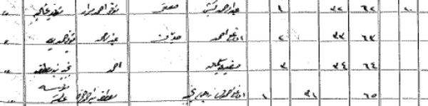 سجل سكان قلنديا العثماني من سنة 1321 هجري اي قبل 120 سنه ويظهر في المثال اسم سيدي عبد الرحمن كيشي حيث كان يسكن البلد 181 شخصا 94 ذكور 87 اناث