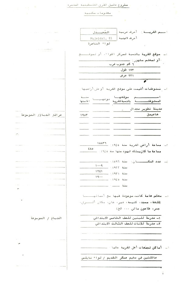  | موسوعة القرى الفلسطينية