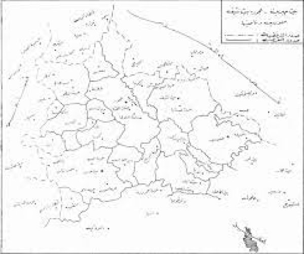 خارطة توضيحية لموقع قرية بركوسيا