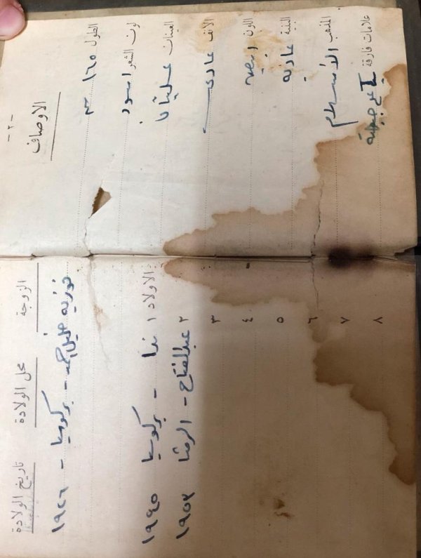 دفتر عائلة محمد عبدالله القواسمي والد م.أنور القواسمي