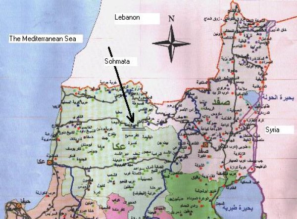 خريطة قرية سحماتا