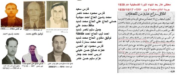 معتقلو علار بعد ثورة 1936