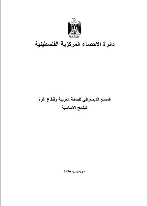 المسح الديمغرافي للضفة الغربية وقطاع غزة | موسوعة القرى الفلسطينية